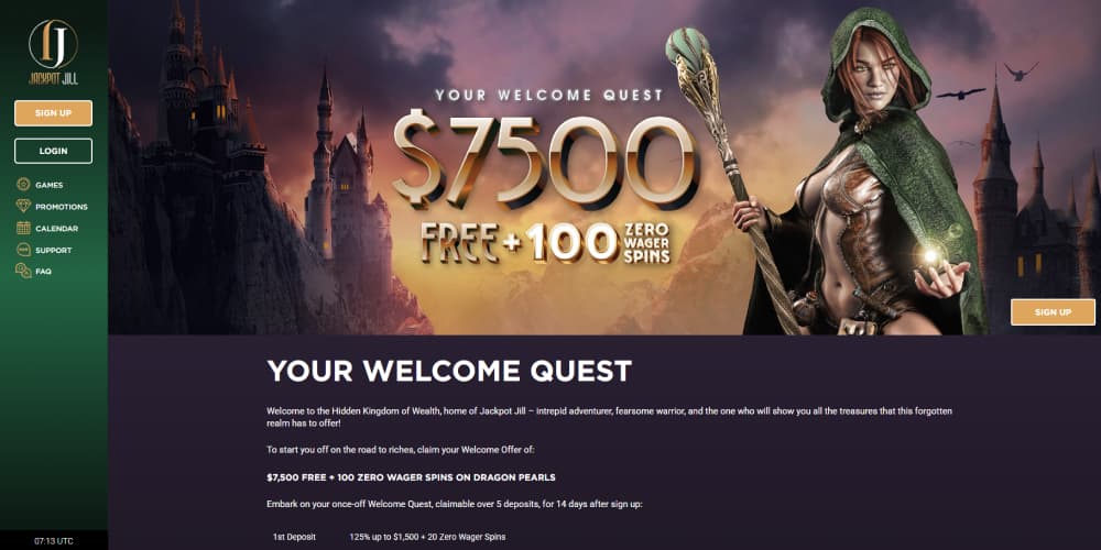 Jackpot Jill welcome package