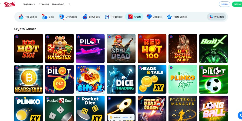 Rooli casino crypto games