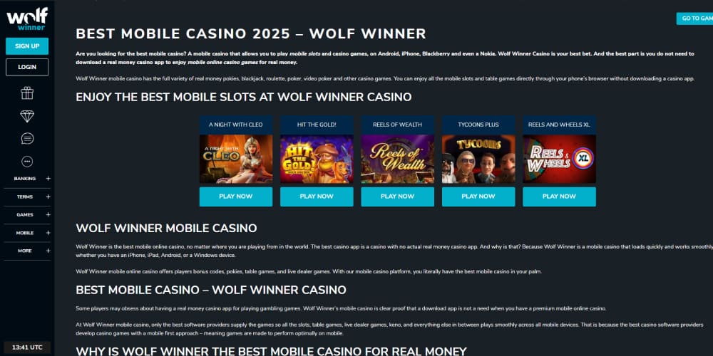 Wolf Winner home