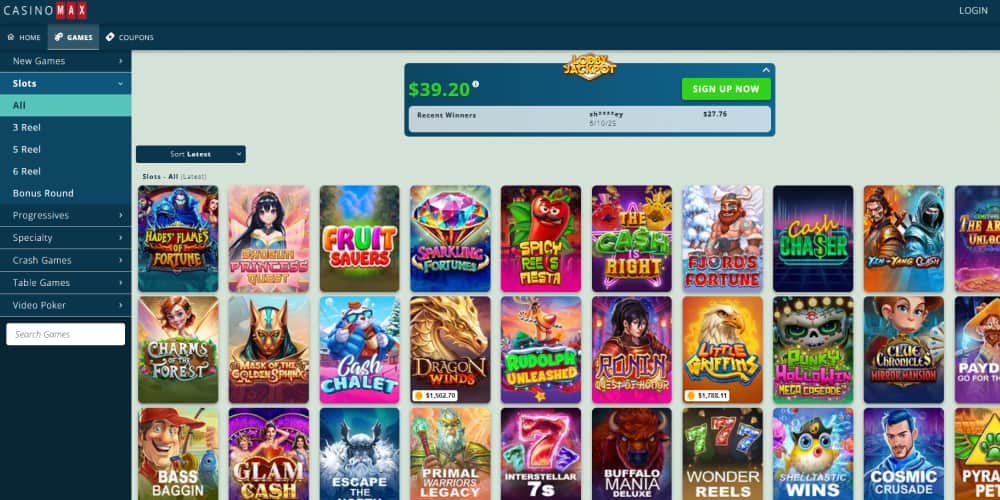 Casino max slots