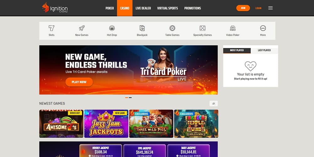 Ignition casino