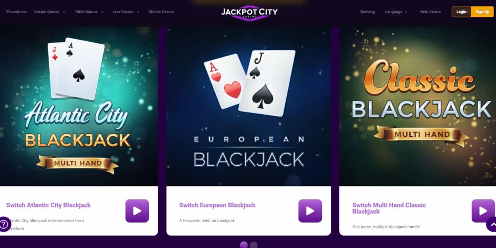 Jackpot City games