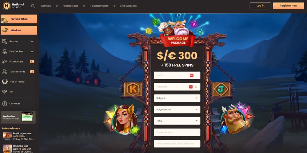 National casino registration