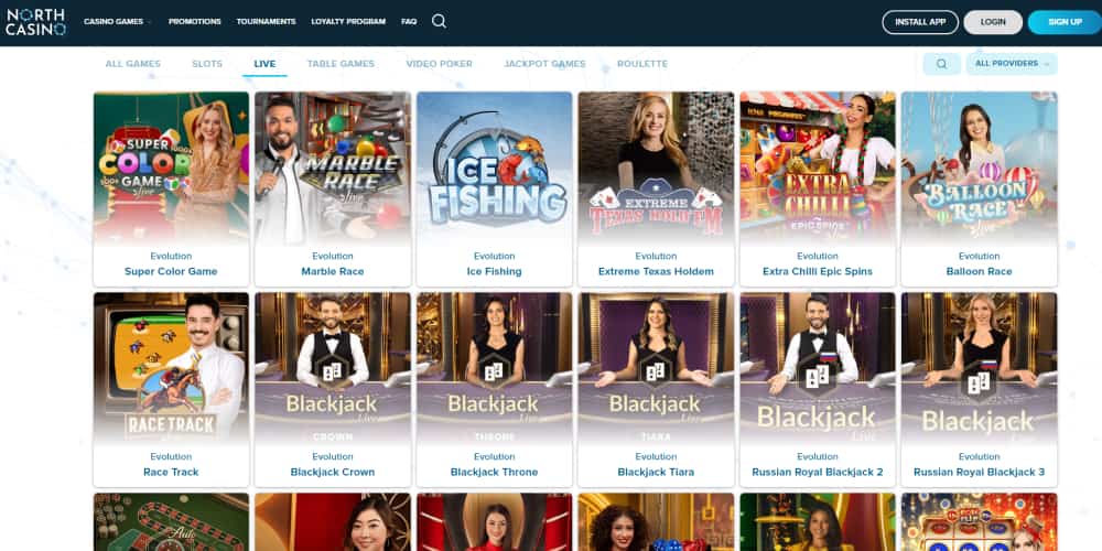 North Casino live dealers