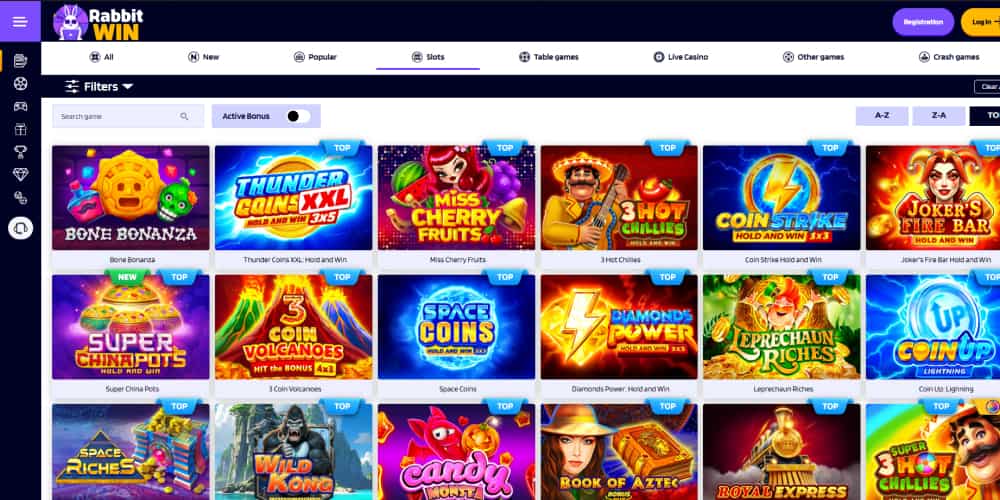 RabbitWin casino slots
