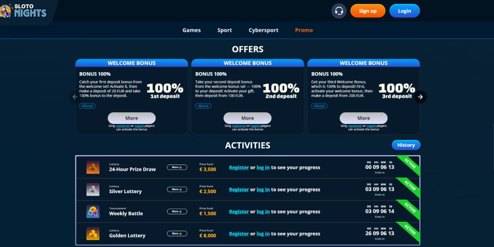 Slotonights promotions