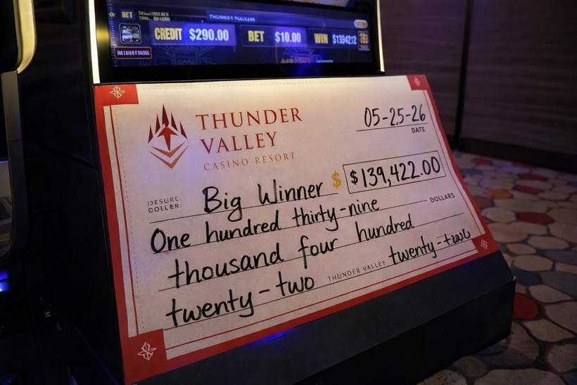 Thunder Valley Casino Resort Awards $140K Jackpot on Memorial Day